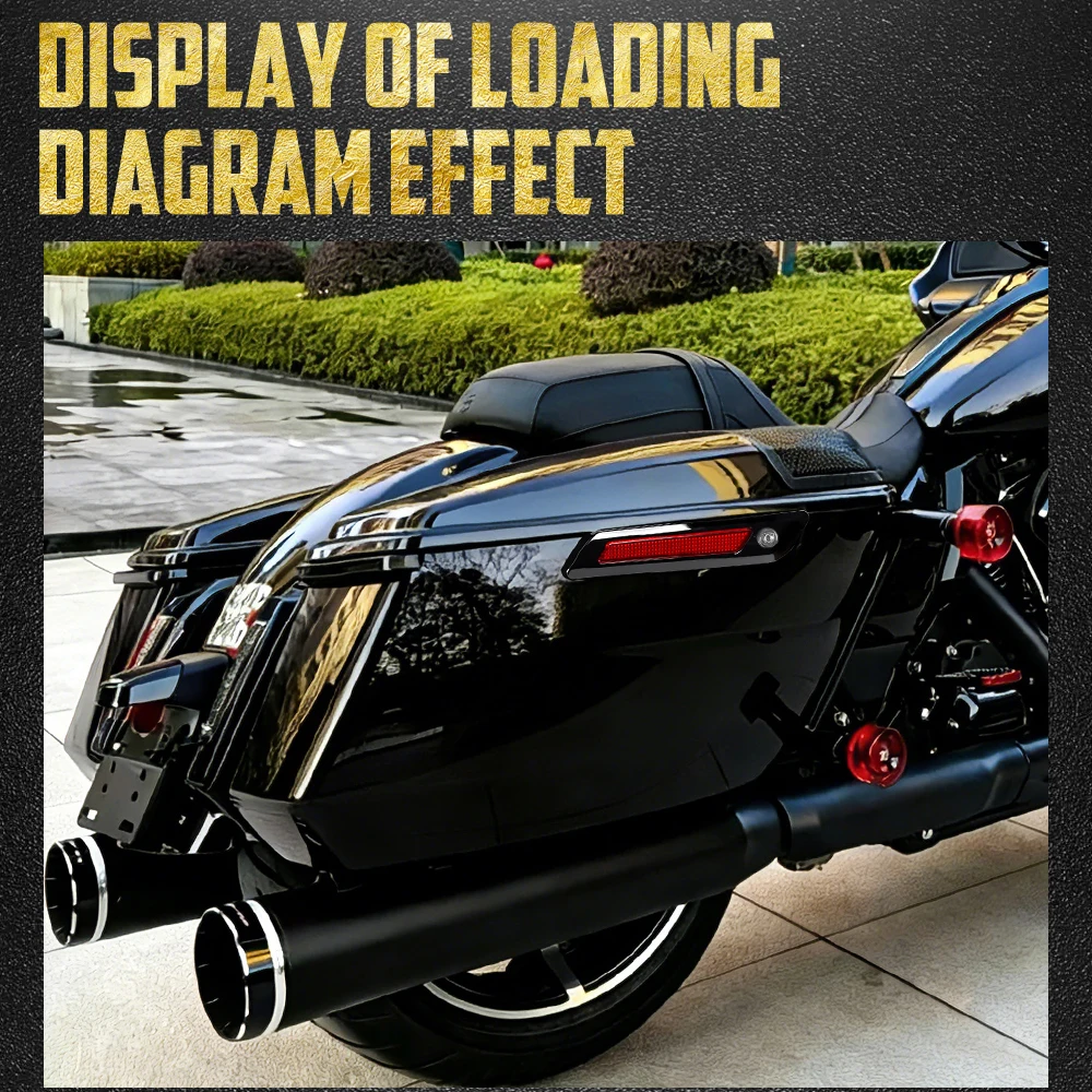 Motorcycle Hard Saddlebags Trunk Luggage Side Cases Bags For Harley Touring 2014-2026 Road Electra Street Glide Road King FLHXSE