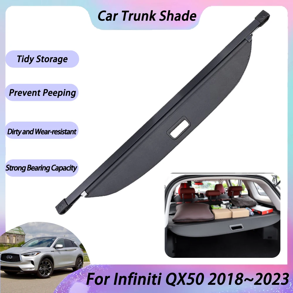 

Trunk Ctorage Shade For Infiniti QX50 QX55 J55 2018-2023 Car Accessories Rear Luggage Cargo Curtain Retractable Shield 2019 2022