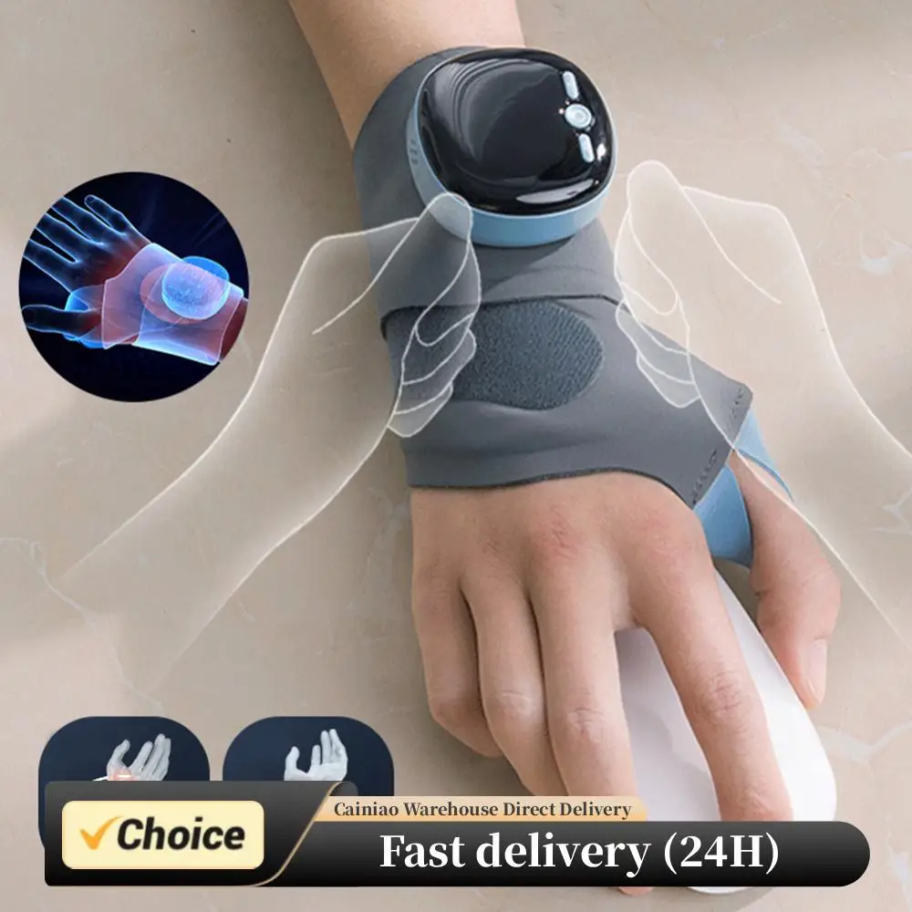 EMS Wrist Guard Wrist Compression Brace 5 Modes 9 Levels Wrist Protector Bandage Adjustable Wrist Massage Wrap for Tendonitis
