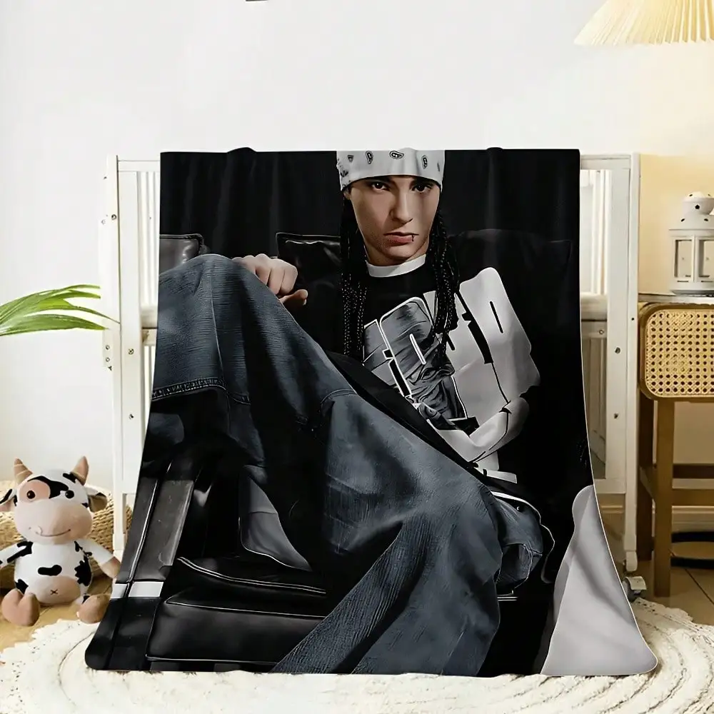 Customize [JIT]1pcs, Blankets, Tom Kaulitz Poster, Blanket, Unique Patterns, Halloween Style Printing, Suitable For Home Use, Wa