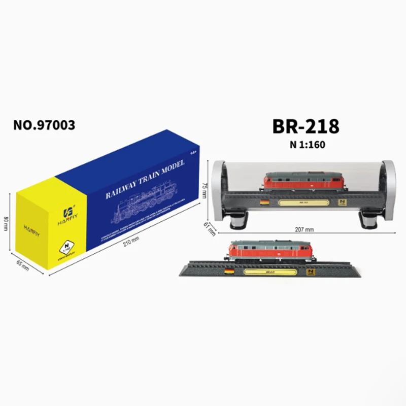 

Diecast N Scale 1/160 German BR-218 Train Model 97003 Adult Classic Collection Static Display Souvenir Boy Toys
