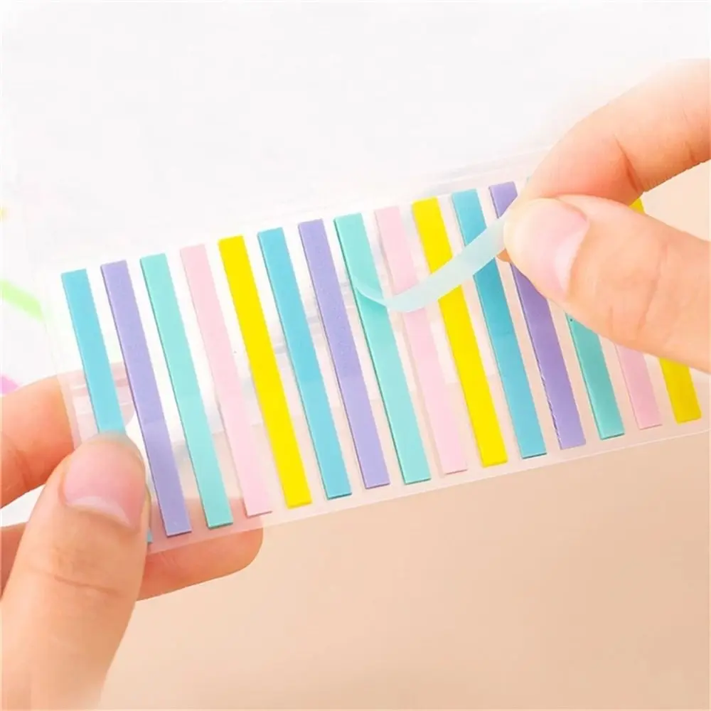 300pcs Fluorescent Student Page Marker Transparent Sticky Notes Reading Highlight Sticker Stickers Index Index Tabs Flags