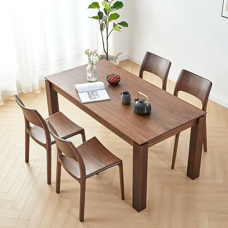 

Modern Design Indoor Furniture Garden Hotel Solid Wood Rectangular Dining Table