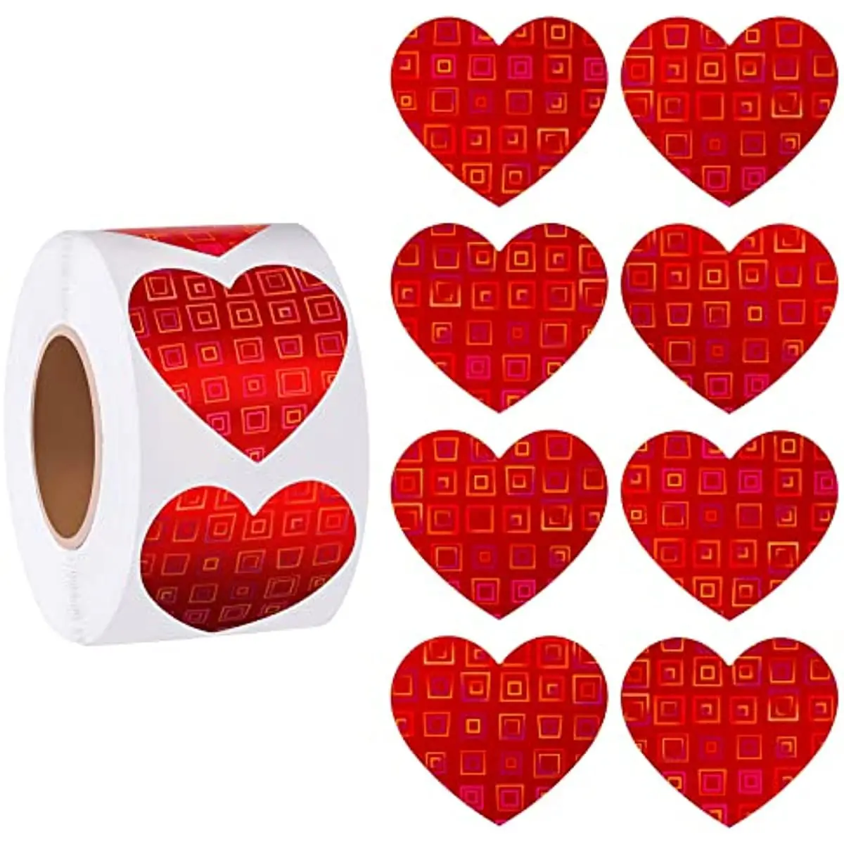 100-500 Heart Shape Of Red Stickers Seal Labels Stickers Scrapbooking For Package And Wedding Gift Decoration Stationery sticker