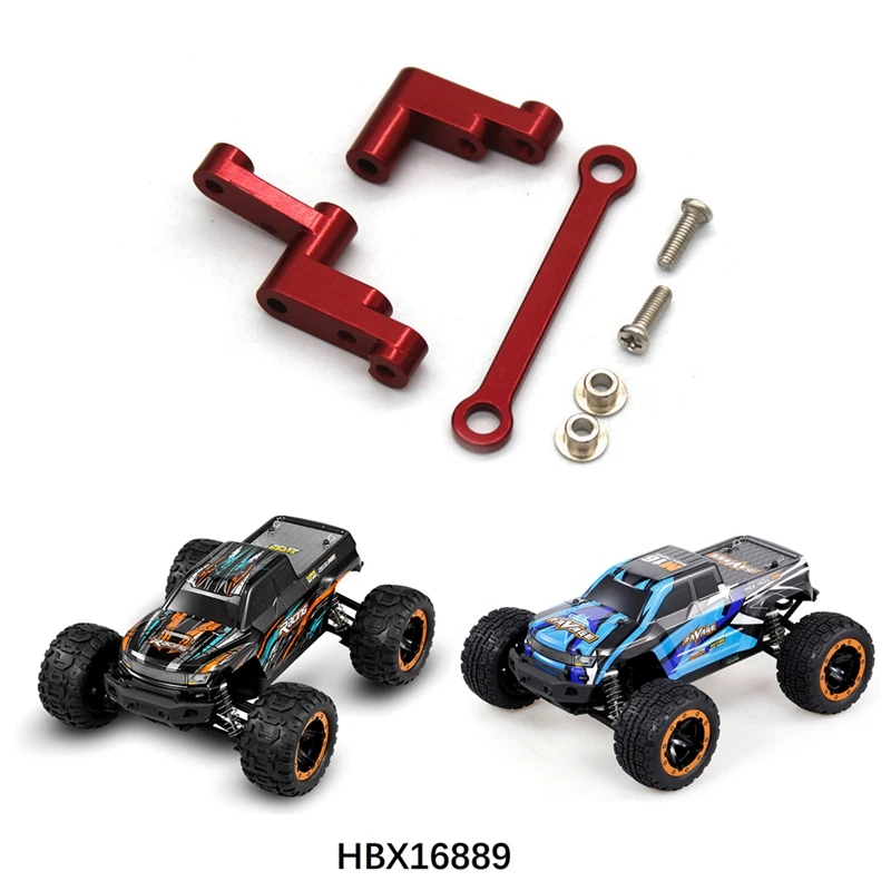 Conjunto de direção de metal para HBX 16889 16889A 16890 16890A SG1601 SG1602 1/16 RC Car Upgrades Parts Kit