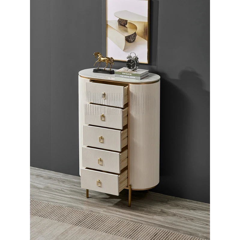 Affordable Luxury Style Drawers Home of   Curio Cabinet Bedroom Storage Living Room Marble Solid Wood