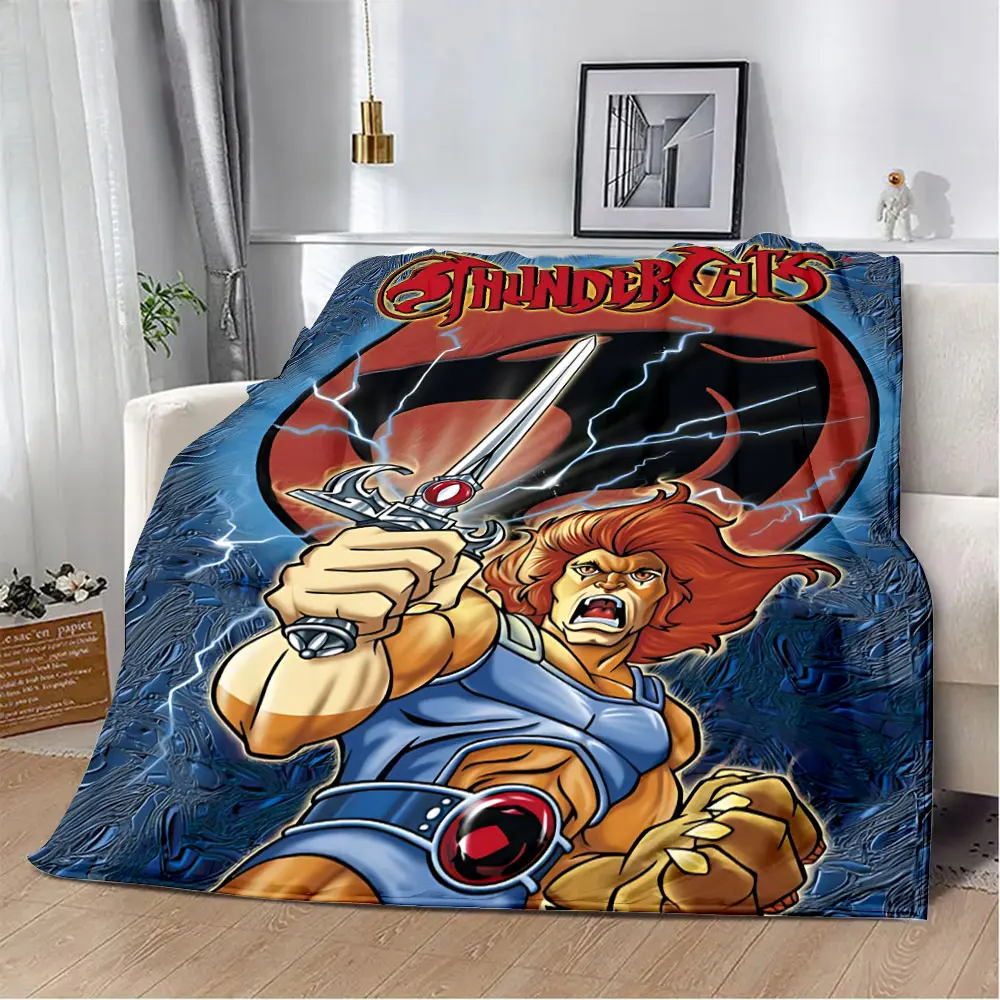 Thundercats Cartoon Printed Blanket Picnic Blankets Warm Blanket Soft and Comfortable Blanket Home Travel Birthday Gift