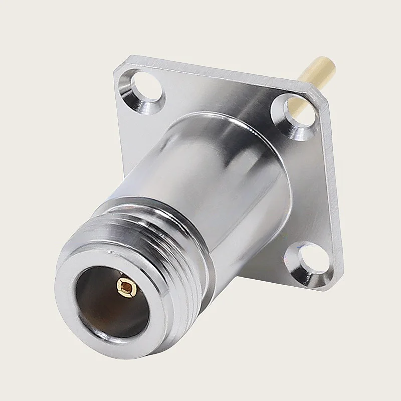 N-KFD-6 N-type Female Square Plate Extended Wall Connector L16-50KFD Long Pin