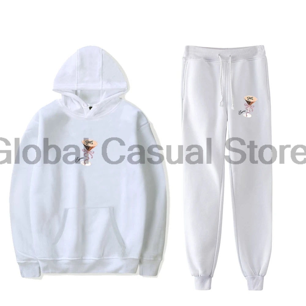 Sabrina Carpenter Espresso Pullover Hoodie Jogger Pants Two Piece Set Sweatshirts+Sweatpants Men Women's Set