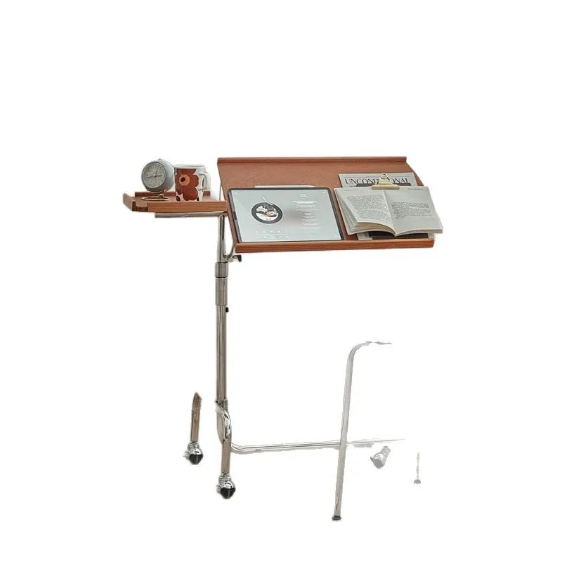 

movable coffee table, sheet music rack, solid wood corner table, trolley rack, living room side table, bedside table