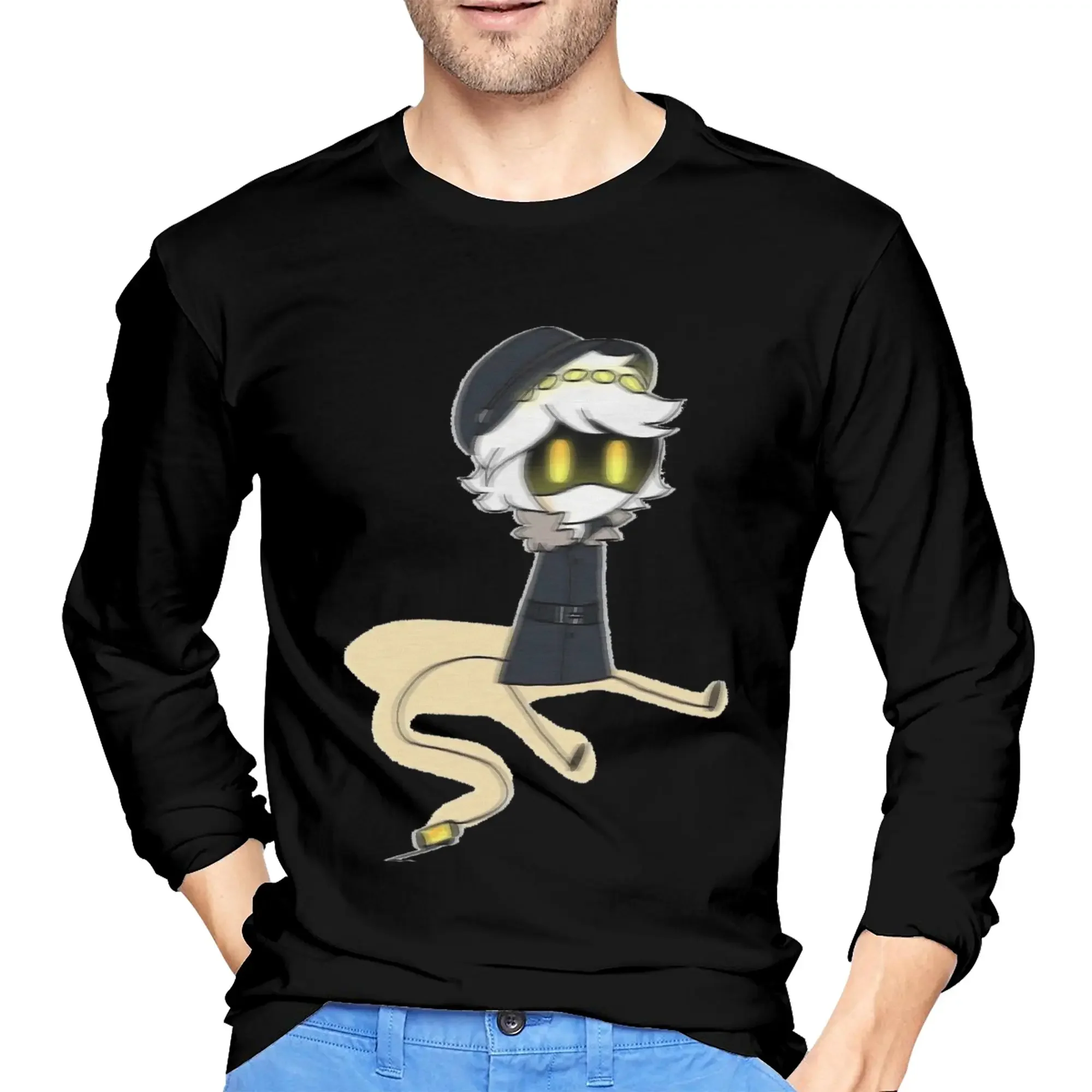 

Murder Drones N Men's Long Sleeved T-shirt Casual Round Neck T shirts Spring and Autumn Men tops