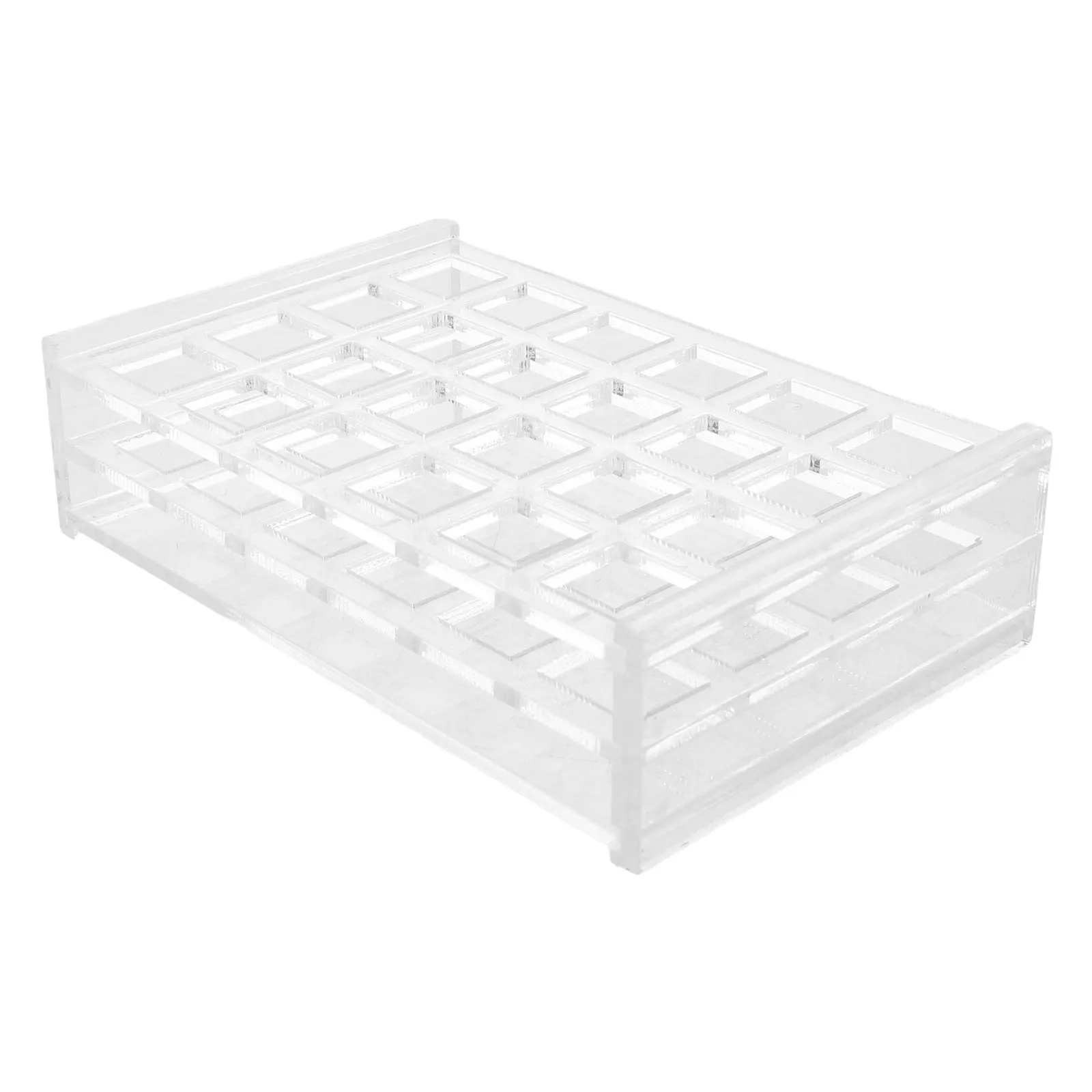 24 Position 10Mm Cuvette Rack Laboratory Test Tube Storage Organizer Clear Plastic Stand Chemistry Biology Research Holder