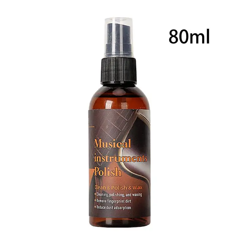 Acondicionador de aceite para diapasón de guitarra, aceite de limón, 80ml, cuidado de diapasón de guitarra, esmalte de aceite de limón, limpiador de cuerdas de guitarra para limpieza de guitarra