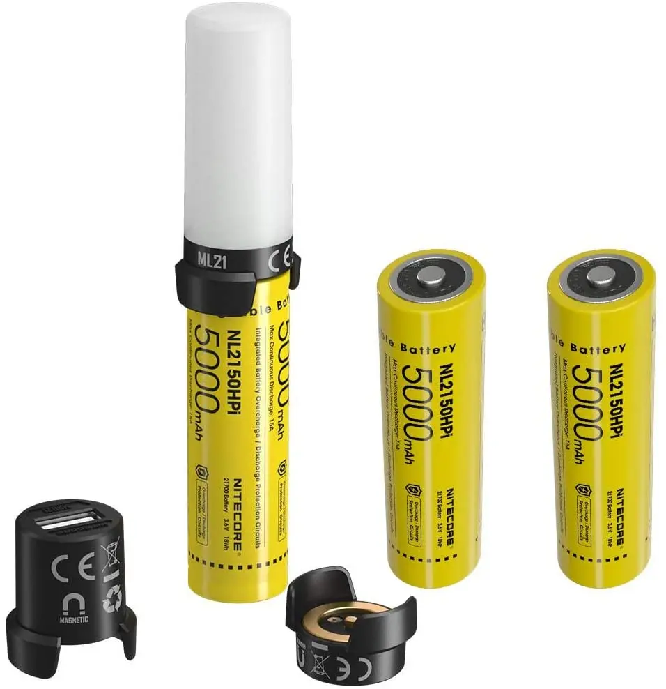 Combo: Nitecore inteligentny akumulator System MPB21 zestaw: 3-in-1 światła, ładowarka i Powerbank w/2x dodatkowe NL2150HPi baterii