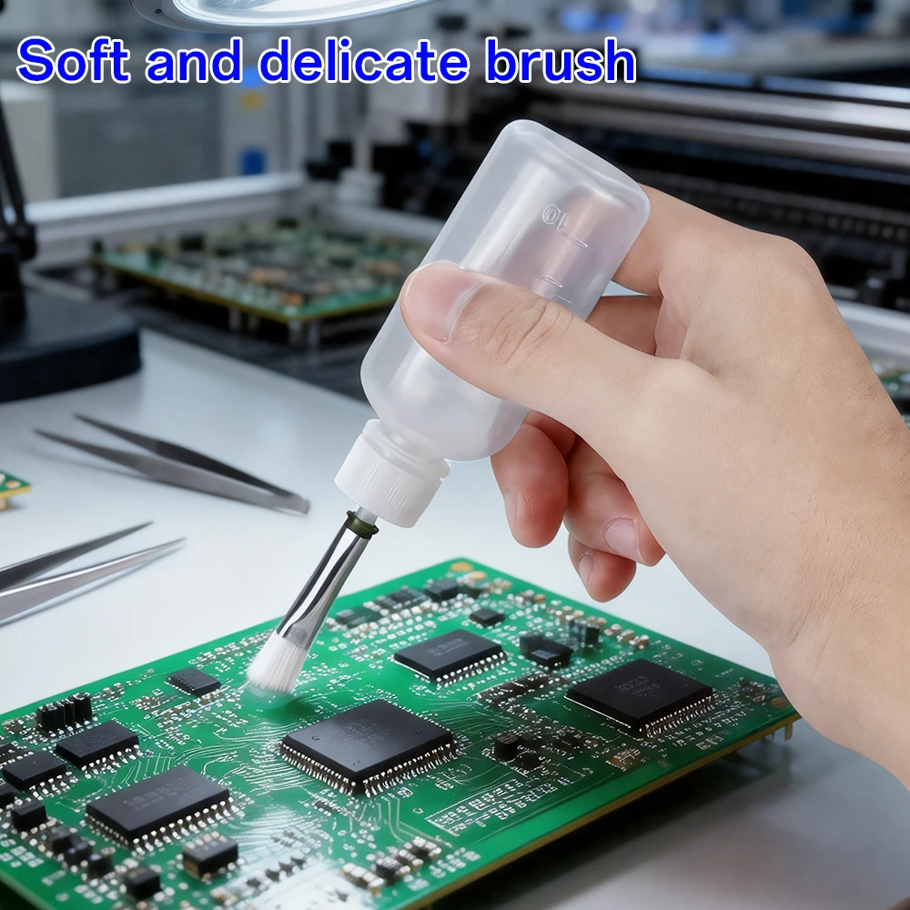5 adet 7-8mm düz ağız yumuşak fırça iğne dağıtım enjeksiyon iğnesi hassas akıtma makinesi tutkal kaplama iğne