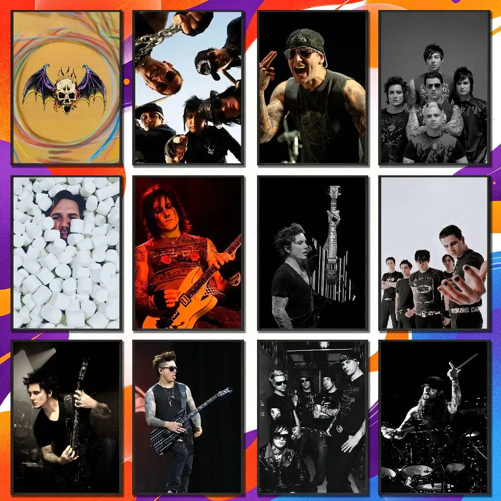 For Synyster Gates Avenged Sevenfold Poster Cover Wall Murals Offices Custom Self-adhesive Decoration Sticker Playbill