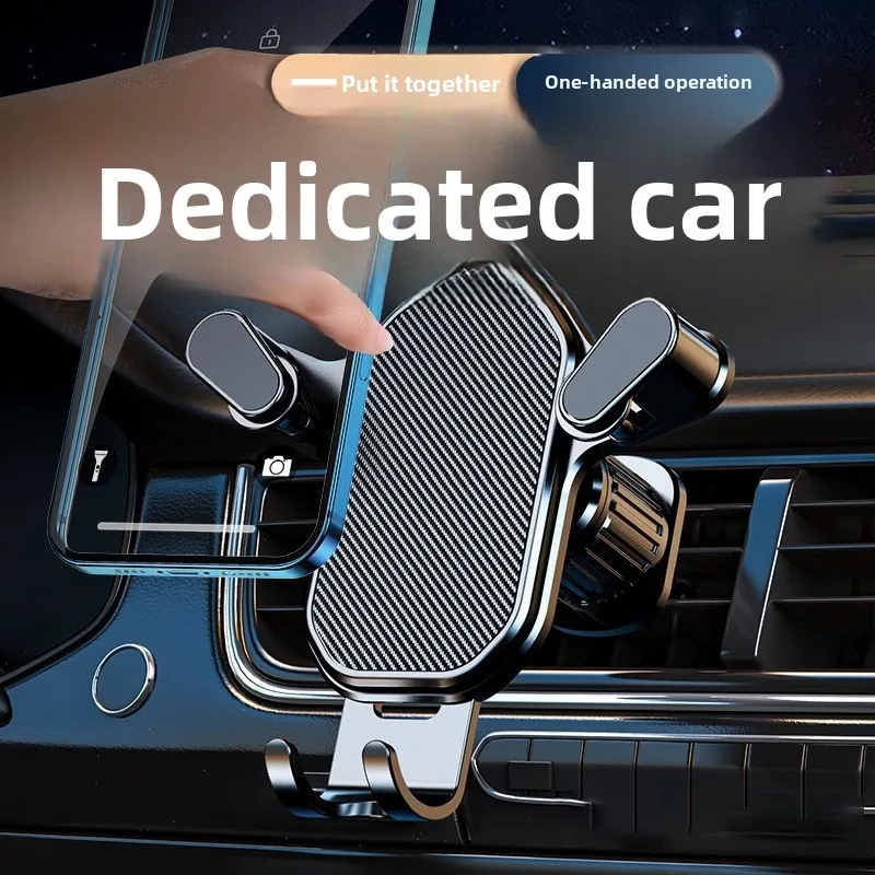Gravity Car Phone Holder Car Air Vent Clip Mount Phone Stand Auto Locking Car GPS Navigation Bracket for IPhone Xiaomi Samsung