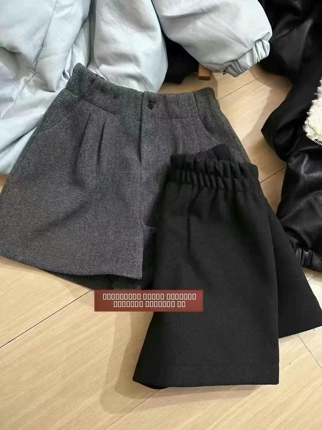 Modische High-Waist-Hose mit weitem Bein für Herbst und Winter, lockere, schlank machende Pendlerhose, Übergröße, Damen-Freizeithose
