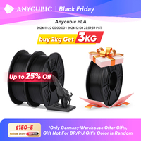 ANYCUBIC 3D Printer Filament 1.75mm PLA Filament 1KG/Roll 9 Colors Neat Spool No Bubble No Plugging For 3d Printer Mega-S Chiron