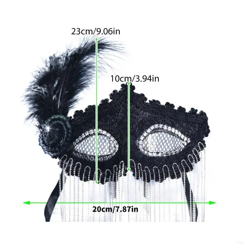 77HE Women Men Costumes Mask Festival Halloween Face Cover Masquerade Half Face Mask Carnivals Mask Party Performances Mask
