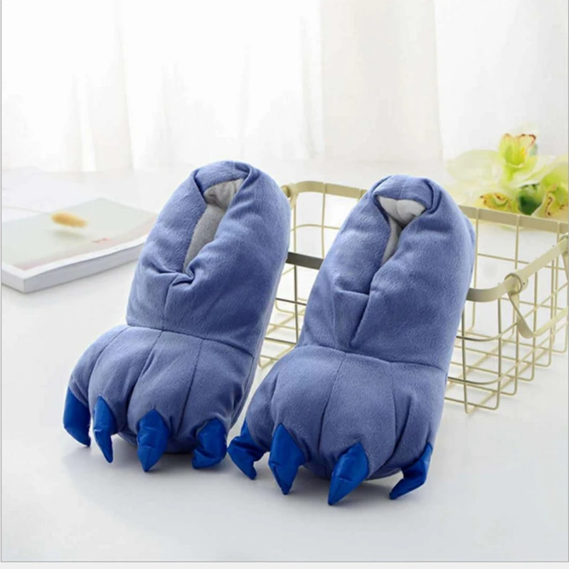 

Animal Paw Warm Plush Slippers For Women Men Kids Lovely Slippers Winter Indoor Casual Claw Party Cosplay Shoes Cotton Slippers