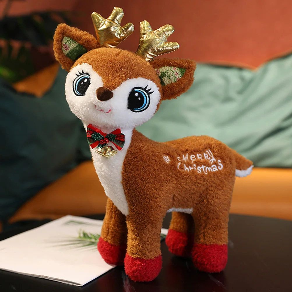 Christmas Plush Toy Stuffed Animals for Babies Deer Decoration Newborn Statue Ornament Baby