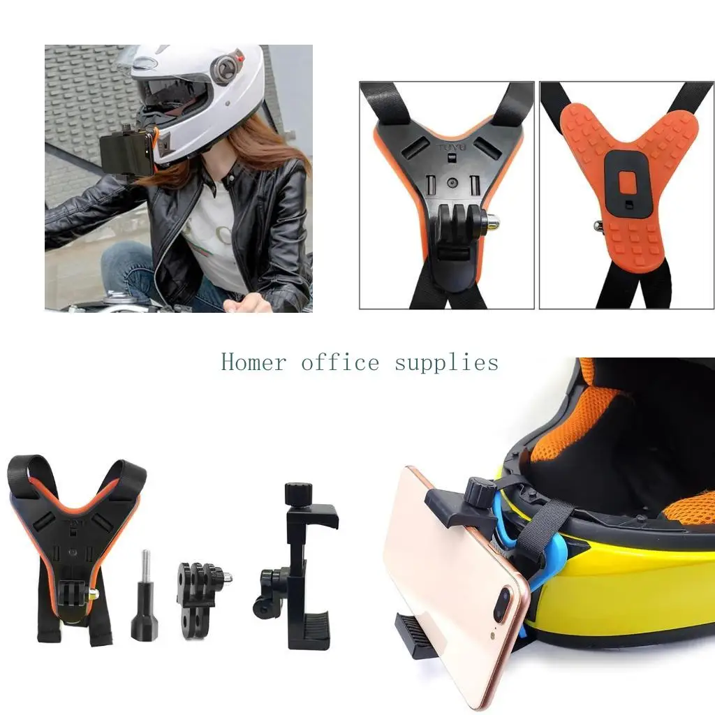 

K43B Мотоциклетный шлем подбородок для мобильного телефона держатели камеры для рекордера обозначают