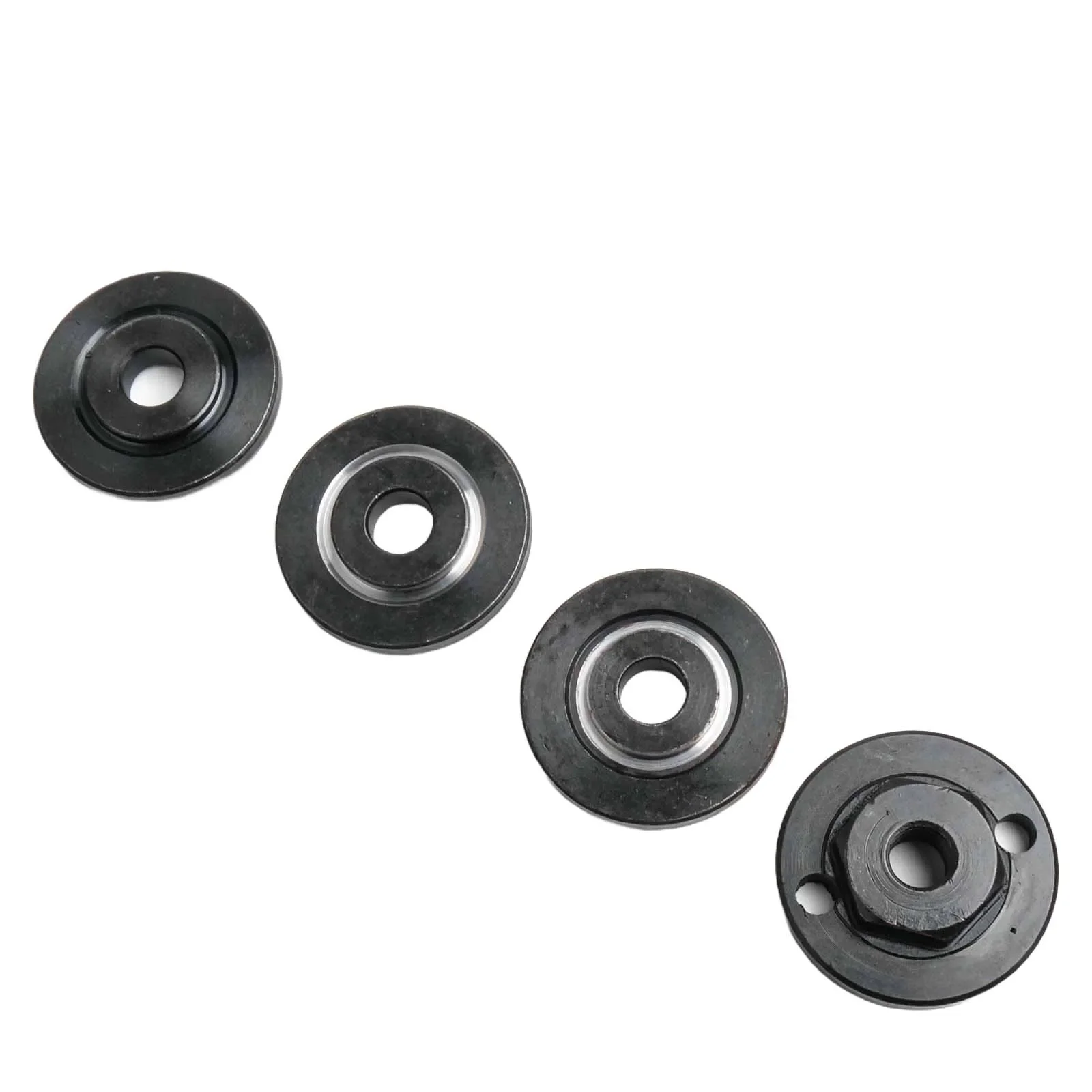4pcs Inner Outer Flange Nut Set for Angle Grinders Fits Circular Saw Blades with 20 22 22 2mm Inner Diameter and 12mm Groove