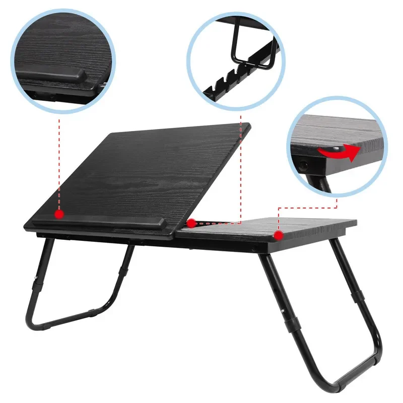 Adjustable Computer Rack Shelf Dormitory Bed Lap Desk Portable Book Reading Tray Stand monitor desktop stand Laptop Bed Table