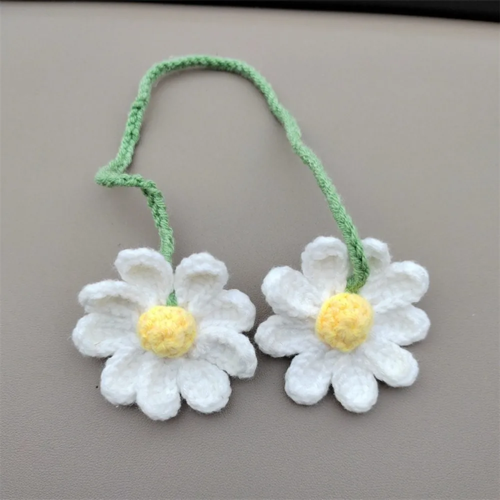 

Подвесное украшение ручной работы с ромашкой крючком - для украшения автомобиля и офиса