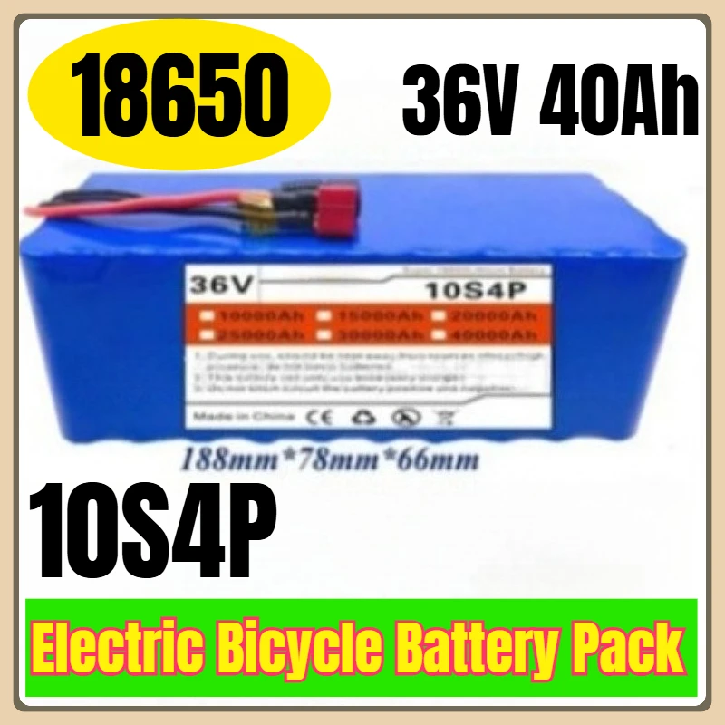 

18650 10S4P 36V 40Ah Electric Bicycle Battery Pack