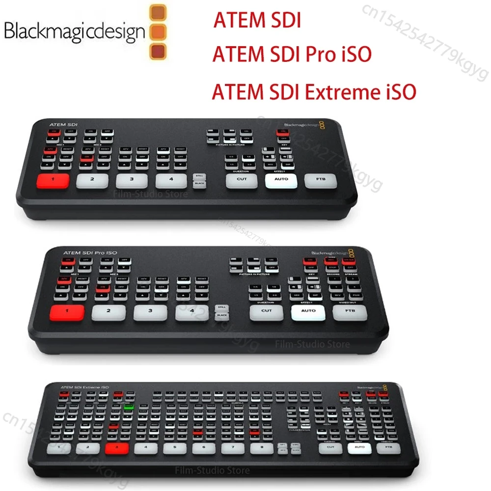 Blackmagic Design ATEM SDI /ATEM Pro IOS Extreme IOS Media Ideo Switcher Audio Mixer Green Screen for Live Streaming Recording