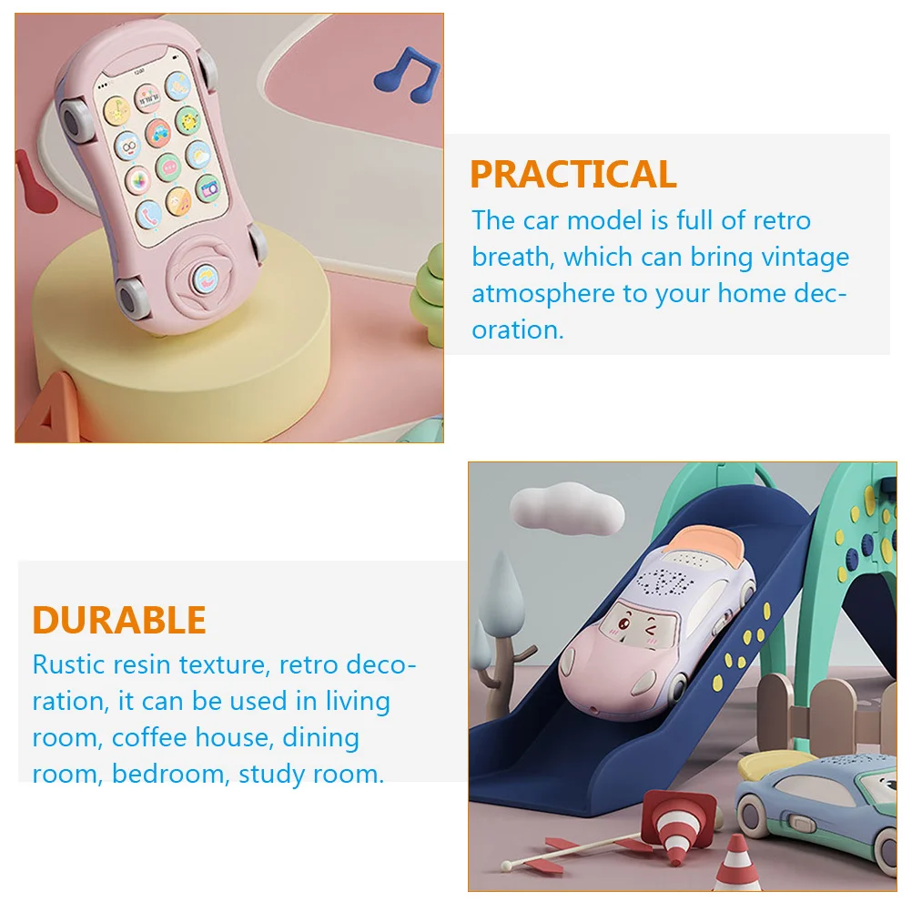 Carro de música bonito imitação telefone bebê educacional criança aprendizagem brinquedo musical dos desenhos animados som presente interativo