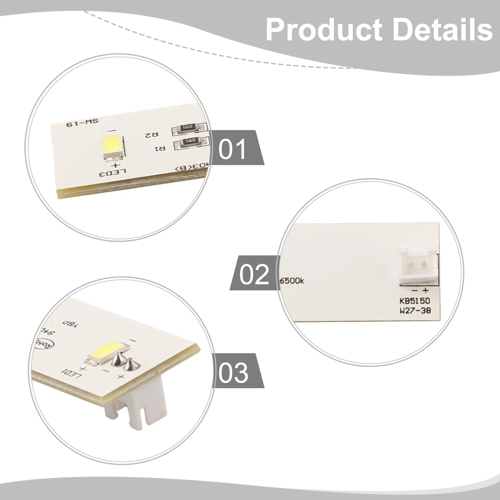 For Electrolux ZBE2350HCA Refrigerator LED Light Bar Easy Installation and Cost Effective Solution for Appliance Maintenance