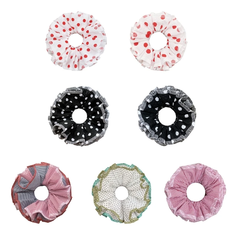 

Striped Hair Scrunchies for Women Updo Hair Elastic Hair Rings Aesthetic Hair Tie Hair Scrunchy Ponytail Hair Holder