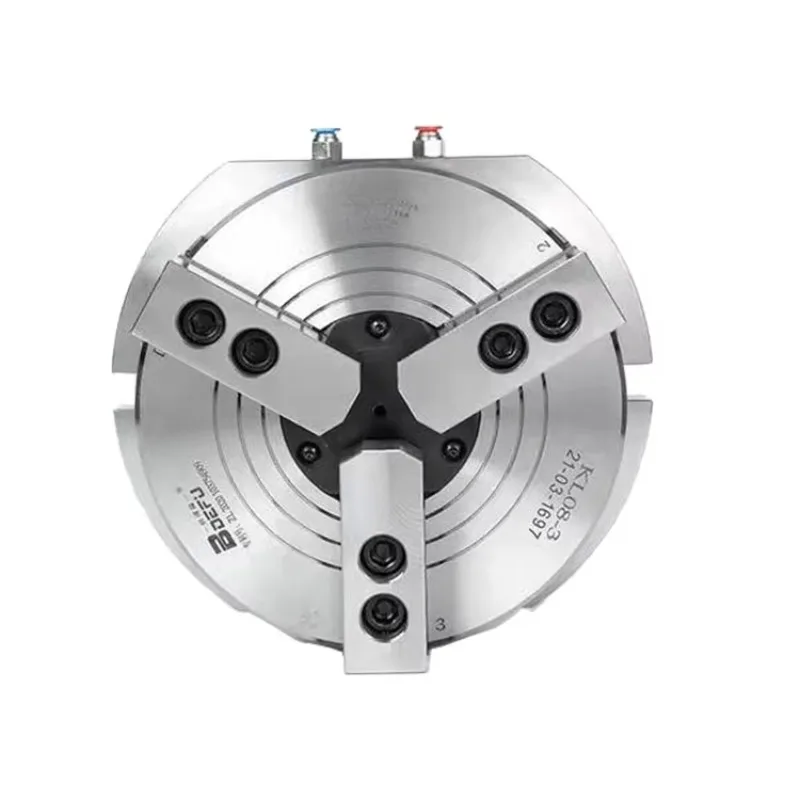 4 Inch Vertical Hollow Pneumatic Chuck KL04Q-3 Power Chuck For Drilling Milling Machine