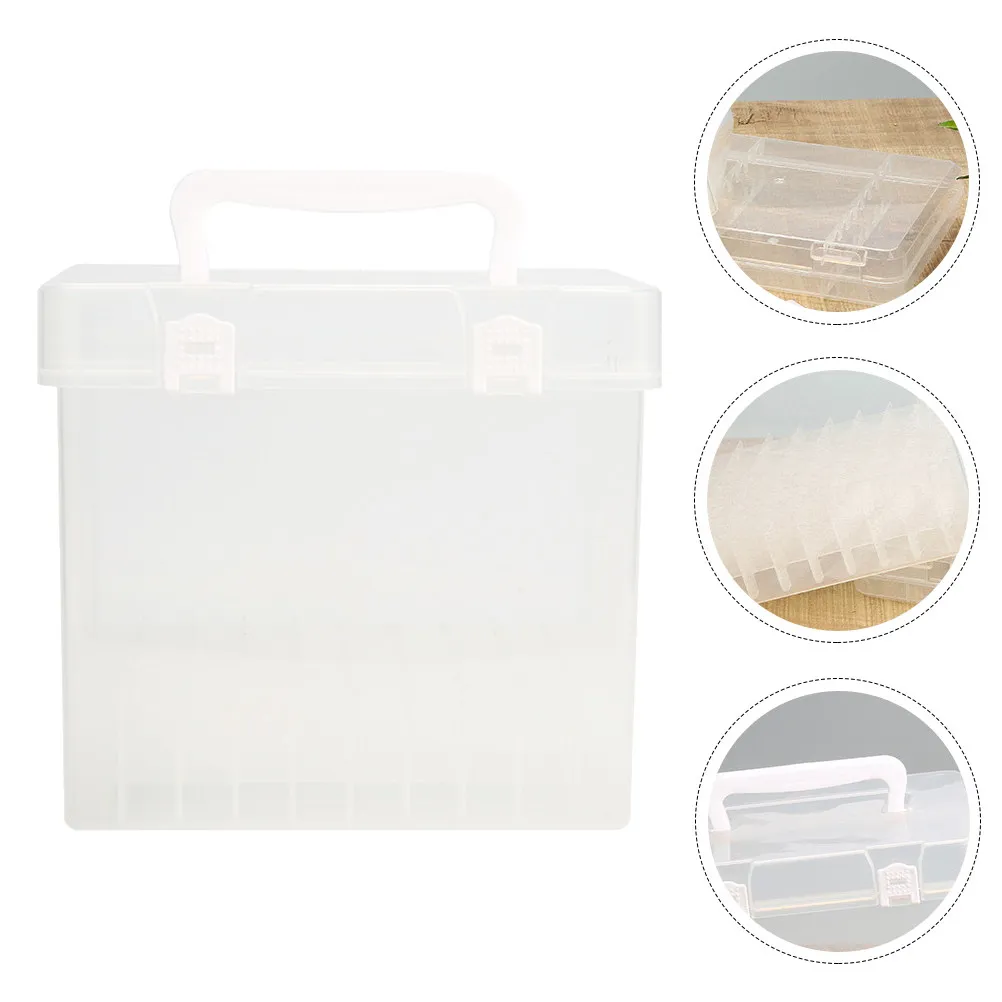 

1Pcs Sturdy Mark Pen Storage Box Simple Design Easy Open Close Stationery Storage Holder Portable Pen Organizer for Writing