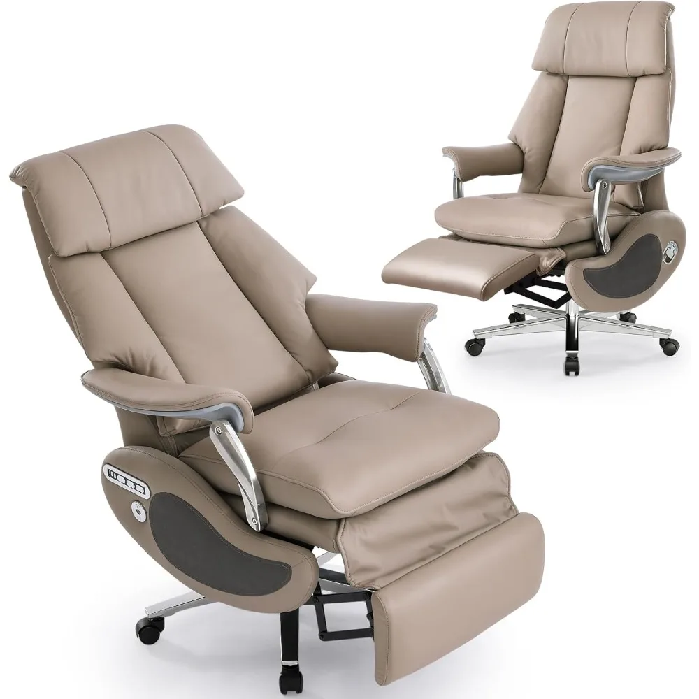 

Ergonomic Executive Office Chair Big and Tall Reclining Office Chair with Footrest and Lumbar Support Electric High Back