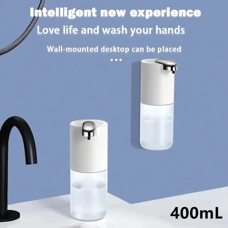 2026 New P12S Intelligent Automatic Induction Foam Soap Dispenser 400ml Washing Electric Hand Sanitizer Machine For Household