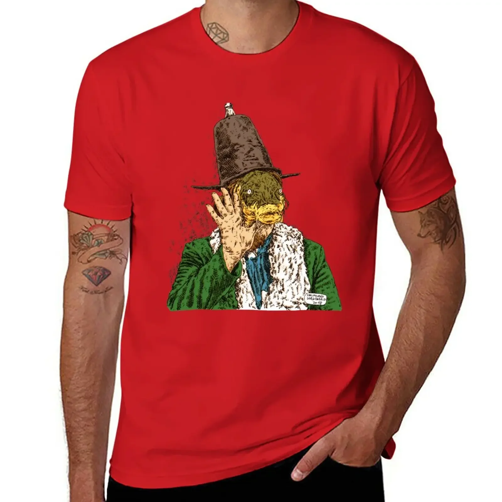 

Captain Beefheart Trout Mask Replica, by Maximiliano Lopez Barrios T-Shirt summer tops sports fans t shirt men