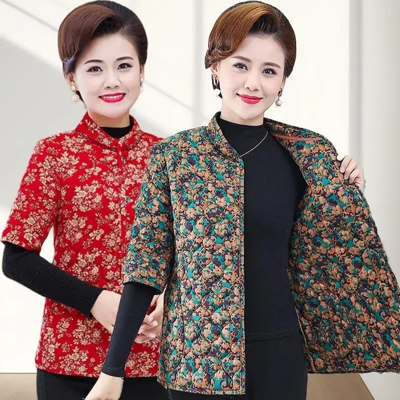Warm Camel down Half Sleeve Jacket Women's plus Size Shoulder Protector Cotton Vest Autumn Winter Outerwear for Older Women