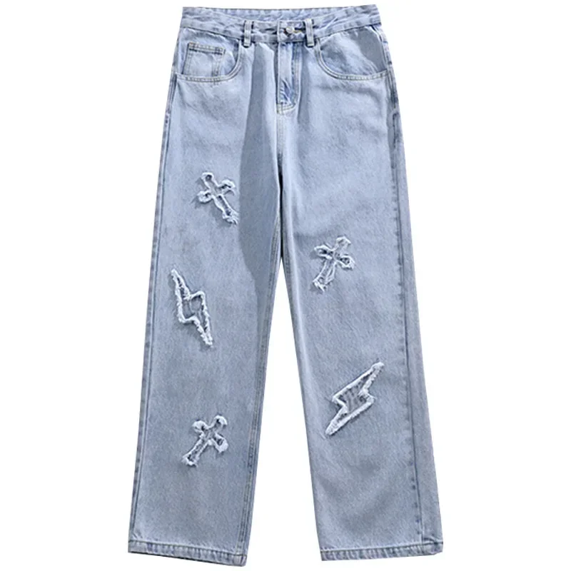 Female Clothing Blue Jeans Woman High Waist Korean Fashion Women's Jeans 2025 Trend Streetwear Vintage Clothes Y2k Pants Denim