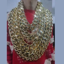 New Fashion Gold-Plated Men Necklaces Lovers DIY Earring Jewelry Accessories Acrylic Bag Chain Lady Waist Chain Festival Gifts