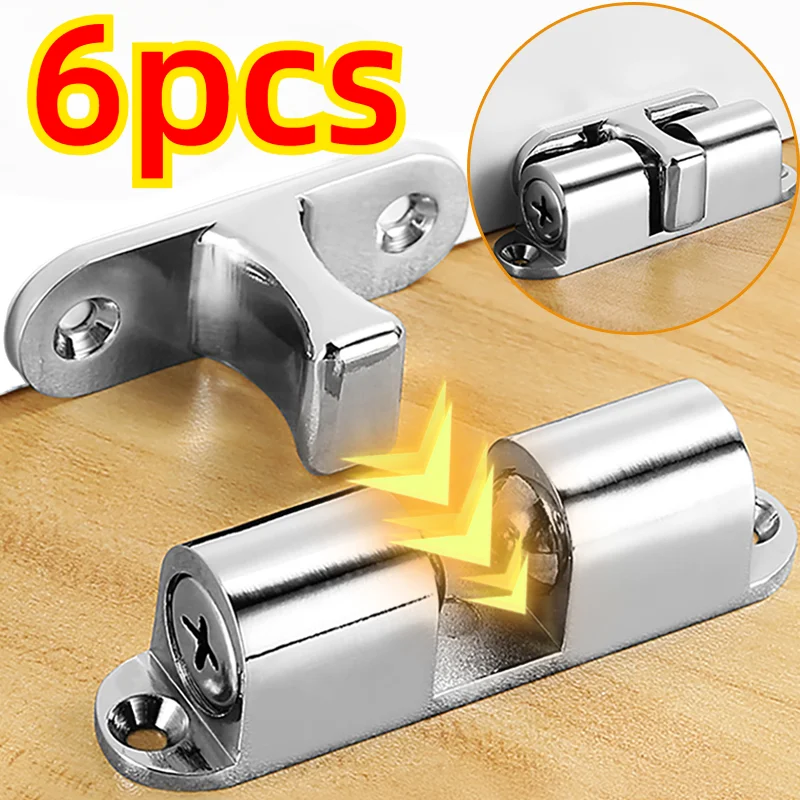 Wholesale Furniture Door Ball Latch Brass Double Roller Spring Ball Catch Latches Cabinet Closet Door Adjustable Tension Latch