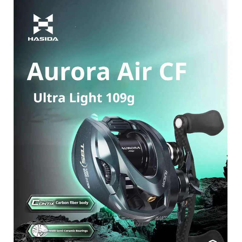 mulinello-da-baitcasting-hasida-aurora-air-cf-ultra-leggero-109g-corpo-in-fibra-di-carbonio-cuscinetti-semi-ceramici-lancio-a-lunga-distanza-per-pesca-con-esche