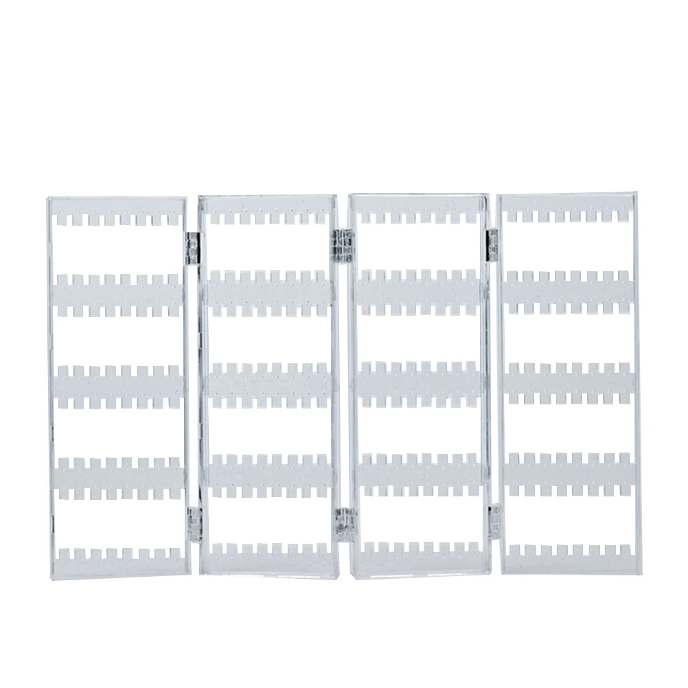 

Jewelry Display St Storage Rack for Earrings Ear Stud Necklace Showcase Holder Acrylic Foldable Large Capacity