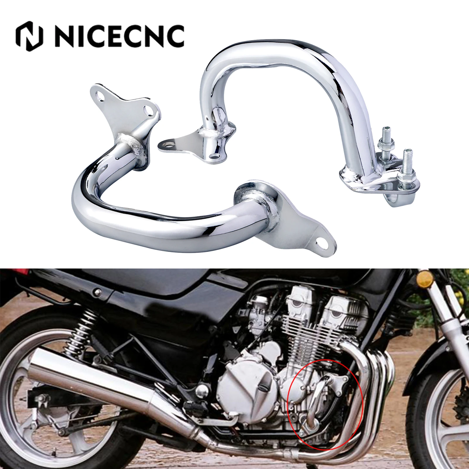 

For Honda CB 750 NightHawk 1992-2008 NICECNC Engine Guard Crash Bar Frame Slider Bumper CB750 Seven Fifty RC42 1992-2008