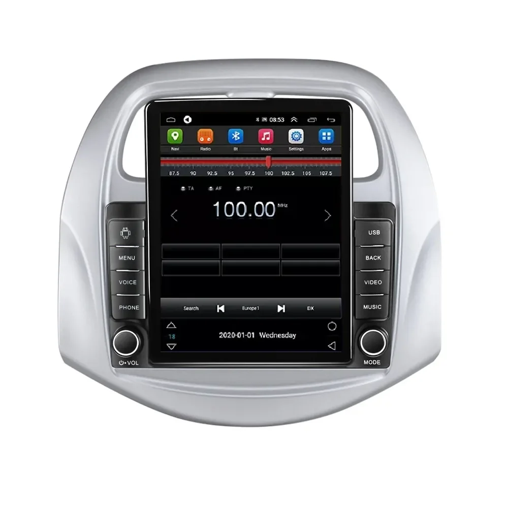 Tesla Car Multimedia Stereo, Android, AM, FM, Stereo para Lifan 320, 2008-2014, 8 + 128G, 4G LTE, SWC, BT, Tela IPS, Câmera 360