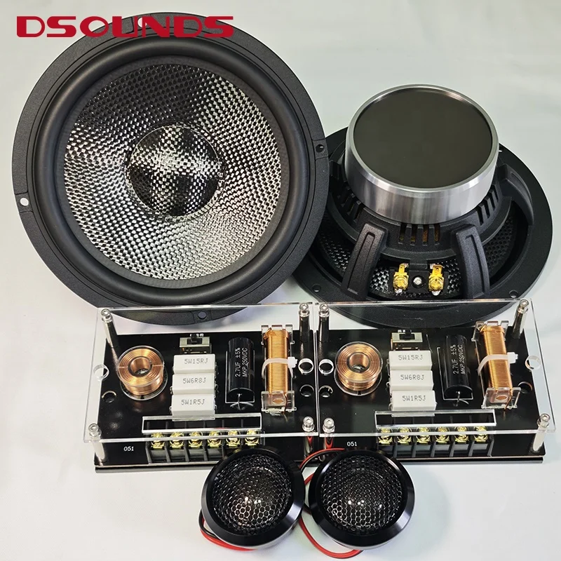 

6,5-дюймовая 2-полосная компонентная акустическая система с сабвуфером для автомобиля, высококачественная полнодиапазонная автомобильная акустика