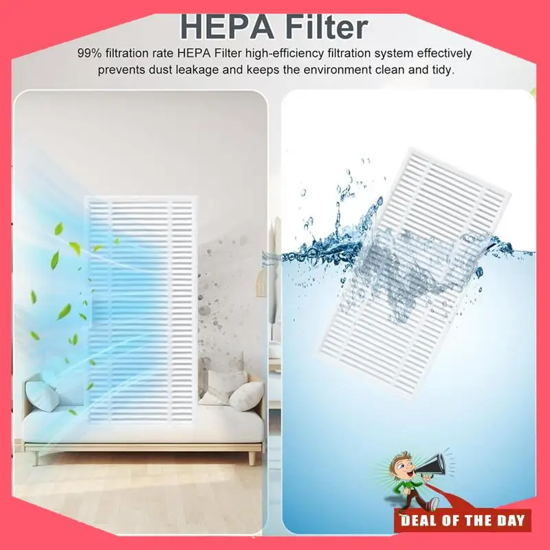 Accesorio de entrega en 24 horas, filtro Hepa, paño de mopa, bolsas de polvo, Cepillo Lateral, cepillo principal de repuesto para Robot aspirador Eufy Omni C20